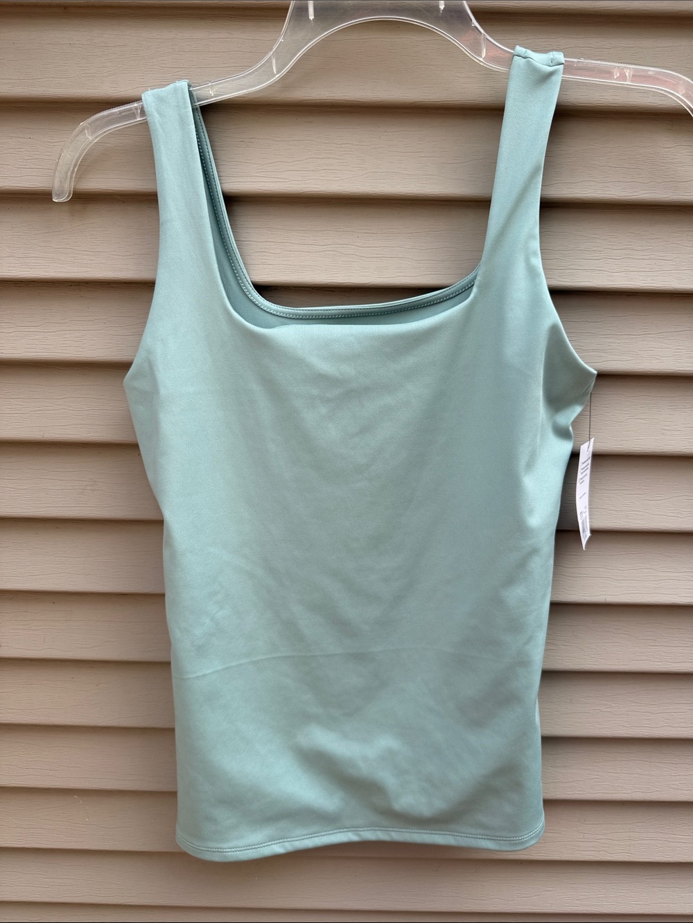 NWT Nine West Sculpt Squareneck Tank Top Color Green Size M - Picture 8 of 9